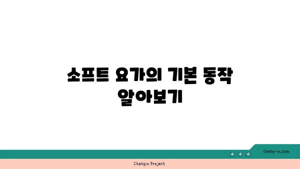 소프트 요가로 시작하는 초보자를 위한 가이드