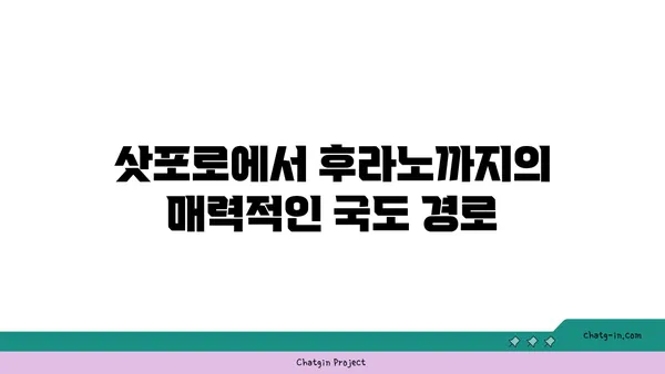 삿포로 렌트카 여행: 국도를 따라 후라노 비에이로