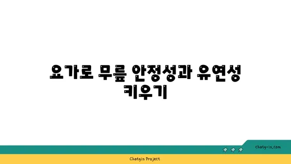 무릎 건강을 위한 요가 스트레칭법 추천
