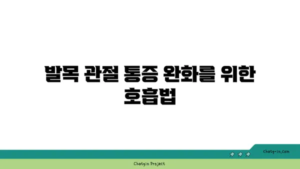 발목 관절 보호를 위한 저강도 요가 루틴