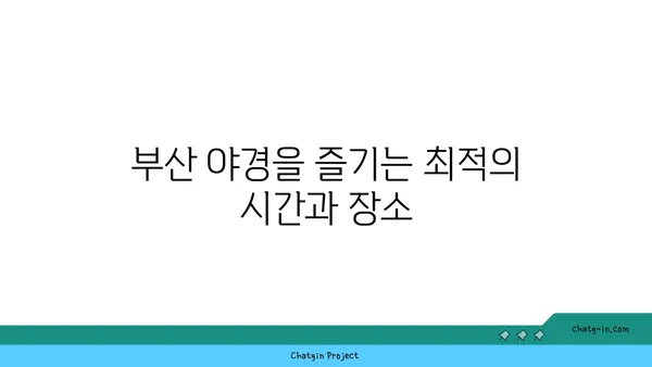 부산 야경의 숨은 보석: 만덕고개 누리길