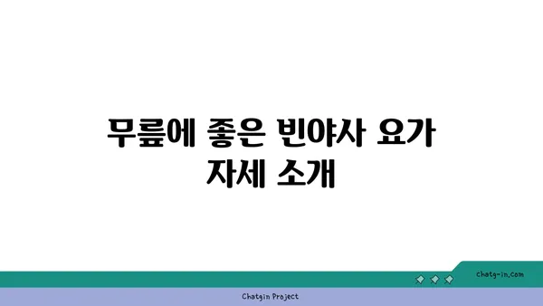 무릎 건강을 위한 빈야사 요가 수련법