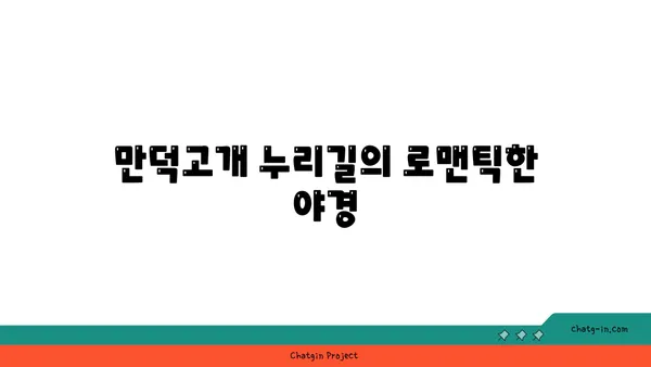 부산의 숨겨진 보석: 만덕고개 누리길의 야경