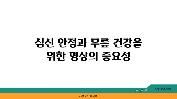 무릎 건강에 좋은 요가 명상법