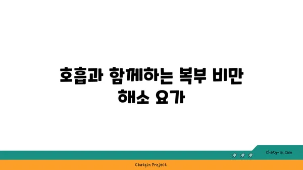 50대 남성의 복부 비만 해소를 위한 요가 동작
