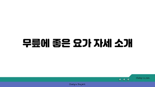 무릎에 부담을 주지 않는 요가 루틴