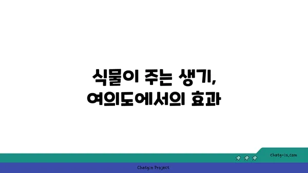 여의도에서 오피스 식물 꾸미기