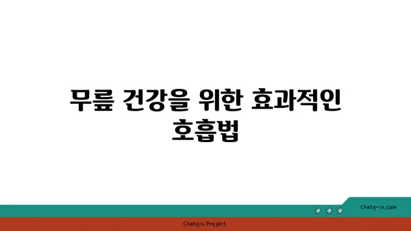 무릎 건강을 위한 저강도 요가 스트레칭