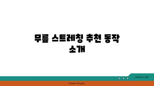 무릎 부상을 방지하는 요가 스트레칭 추천