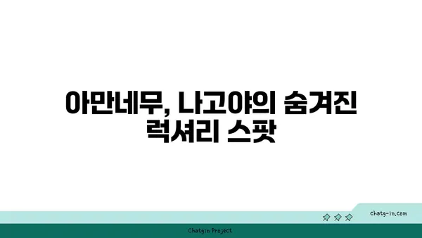 나고야에서의 럭셔리 리조트 아만네무 정보