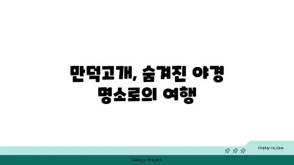 부산 만덕고개의 멋진 야경