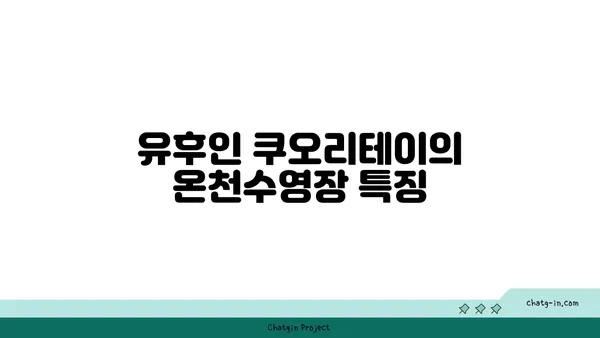 유후인 쿠오리테이 료칸 후기: 호화로운 온천수영장과 아늑한 분위기