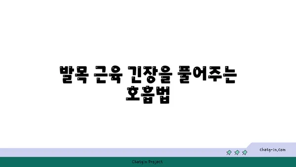 발목 근육 긴장을 풀어주는 빈야사 요가