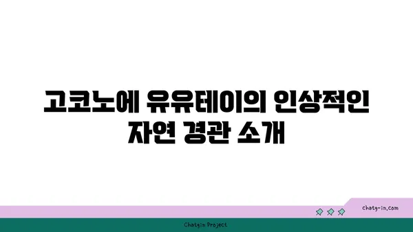 고코노에 유유테이의 평화로운 자연 료칸