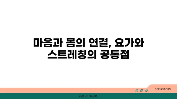 요가와 스트레칭의 차이점 및 유사점 분석