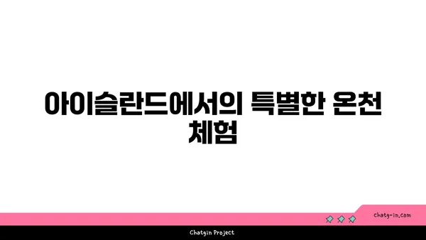 아이슬란드 블루 라군: 겨울 야간 온천 경험