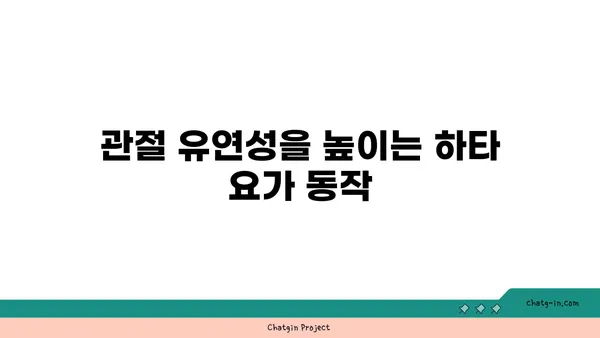 발목 관절 보호를 위한 하타 요가 루틴