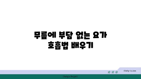 무릎에 무리가 가지 않는 요가 루틴