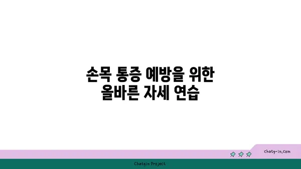 손목 통증 예방을 위한 빈야사 요가 동작