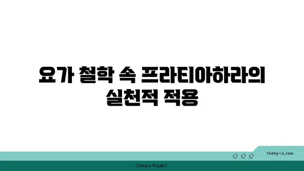 프라티아하라 개념과 요가의 철학적 연결점