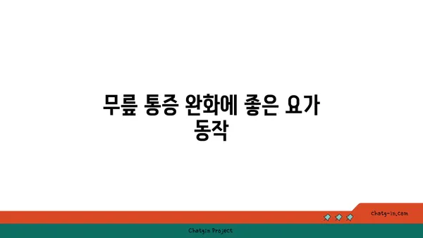 무릎 관절을 보호하는 요가 스트레칭 방법
