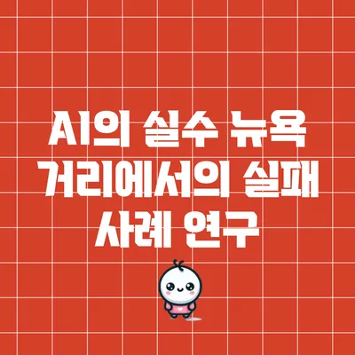 AI의 실수: 뉴욕 거리에서의 실패 사례 연구