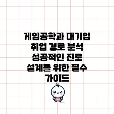 게임공학과 대기업 취업 경로 분석: 성공적인 진로 설계를 위한 필수 가이드