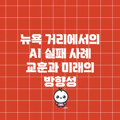 뉴욕 거리에서의 AI 실패 사례: 교훈과 미래의 방향성