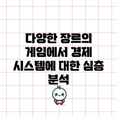 다양한 장르의 게임에서 경제 시스템에 대한 심층 분석