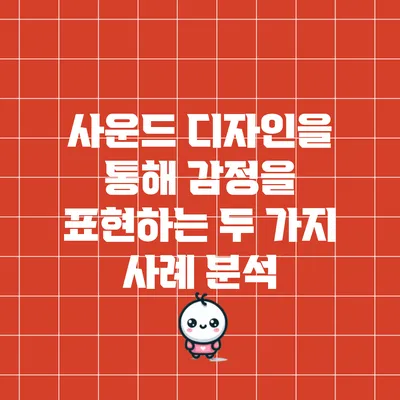 사운드 디자인을 통해 감정을 표현하는 두 가지 사례 분석
