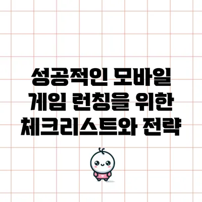 성공적인 모바일 게임 런칭을 위한 체크리스트와 전략