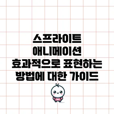 스프라이트 애니메이션 효과적으로 표현하는 방법에 대한 가이드