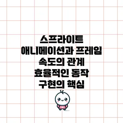 스프라이트 애니메이션과 프레임 속도의 관계: 효율적인 동작 구현의 핵심