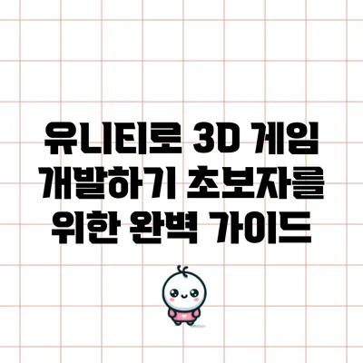 유니티로 3D 게임 개발하기: 초보자를 위한 완벽 가이드