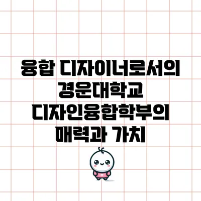 융합 디자이너로서의 경운대학교 디자인융합학부의 매력과 가치