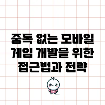 중독 없는 모바일 게임 개발을 위한 접근법과 전략