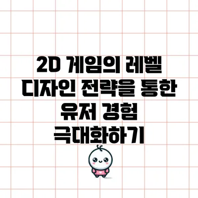 2D 게임의 레벨 디자인 전략을 통한 유저 경험 극대화하기