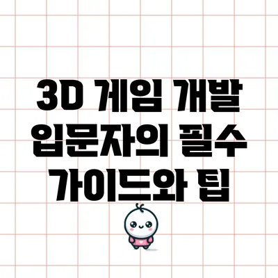 3D 게임 개발 입문자의 필수 가이드와 팁
