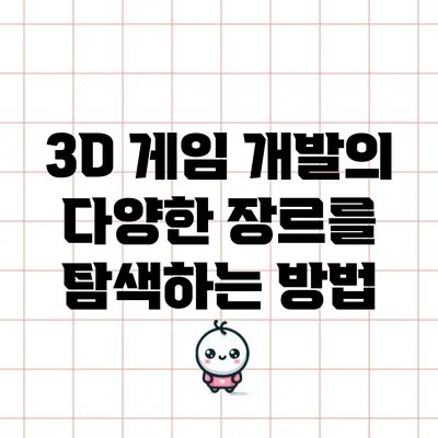 3D 게임 개발의 다양한 장르를 탐색하는 방법