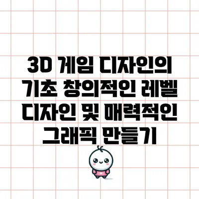 3D 게임 디자인의 기초: 창의적인 레벨 디자인 및 매력적인 그래픽 만들기