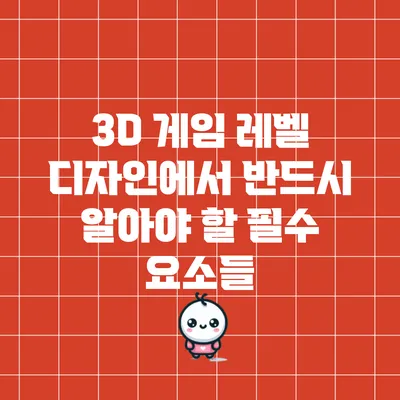 3D 게임 레벨 디자인에서 반드시 알아야 할 필수 요소들