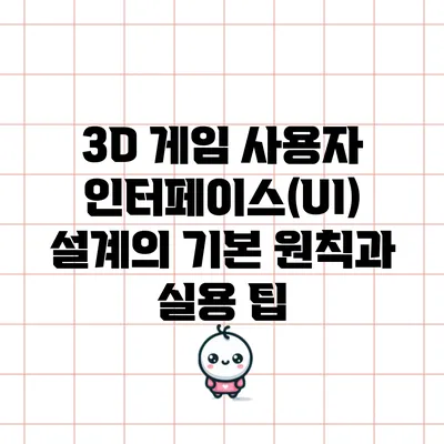 3D 게임 사용자 인터페이스(UI) 설계의 기본 원칙과 실용 팁
