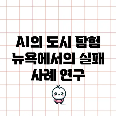 AI의 도시 탐험: 뉴욕에서의 실패 사례 연구