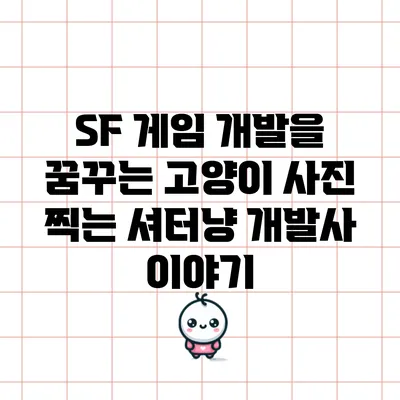 SF 게임 개발을 꿈꾸는 고양이 사진 찍는 셔터냥 개발사 이야기