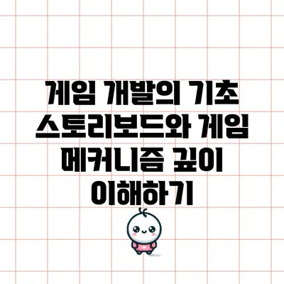 게임 개발의 기초: 스토리보드와 게임 메커니즘 깊이 이해하기