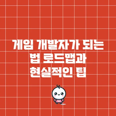 게임 개발자가 되는 법: 로드맵과 현실적인 팁