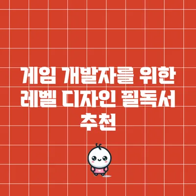 게임 개발자를 위한 레벨 디자인 필독서 추천