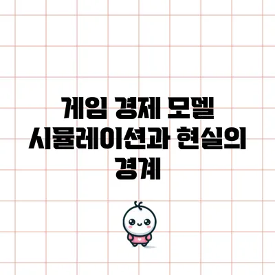 게임 경제 모델: 시뮬레이션과 현실의 경계