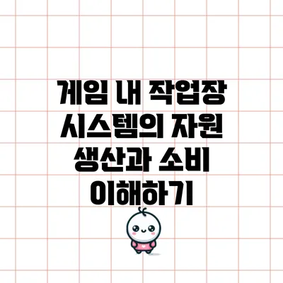 게임 내 작업장 시스템의 자원 생산과 소비 이해하기