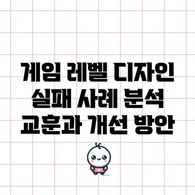 게임 레벨 디자인 실패 사례 분석: 교훈과 개선 방안